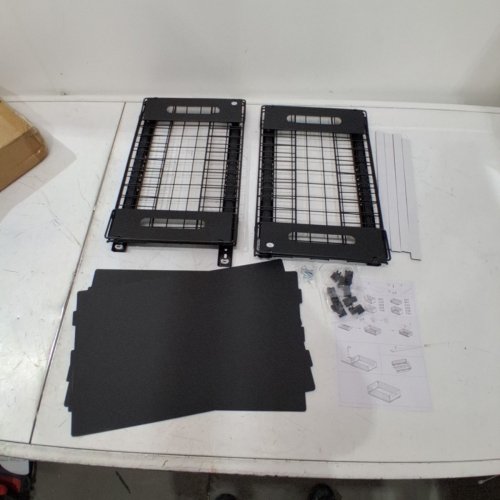 2PK PULL OUT METAL CABINET ORGANIZER - 15"X9.6" - BLACK image 2