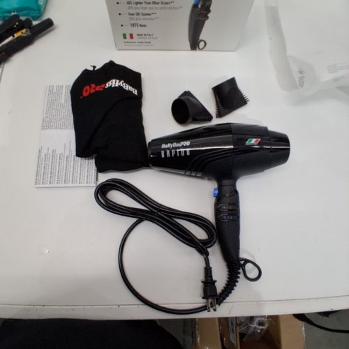 BABYLISSPRO RAPIDO HIGH PERFORMANCE LIGHTWEIGHT HAIR DRYER - BLACK (MODEL: BAB7000C) image 3