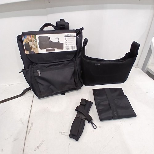4PC KIT + ACE BACKPACK STYLE DIAPER BAG WITH STROLLER ORGANIZER/CHANGE PAD - BLACK (MODEL: 1992196) image 2