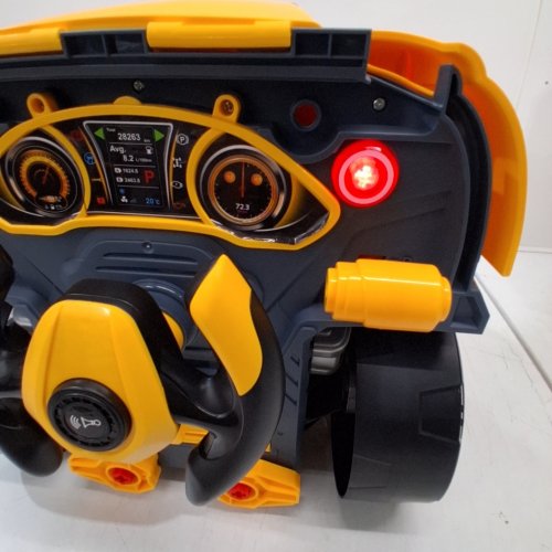 MOTOR CAR TRUCK REMOVABLE ENGINE SCHOOL BUS TOY WITH TOOLS LIGHT AND SOUND - YELLOW image 2