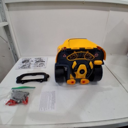 MOTOR CAR TRUCK REMOVABLE ENGINE SCHOOL BUS TOY WITH TOOLS LIGHT AND SOUND - YELLOW image 3