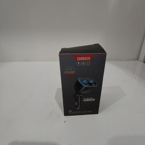 AGEK DUAL PORT CIGARETTE LIGHTER ADAPTER & USB CAR CHARGER - 2.4A, QC3.0 - BLACK image 4