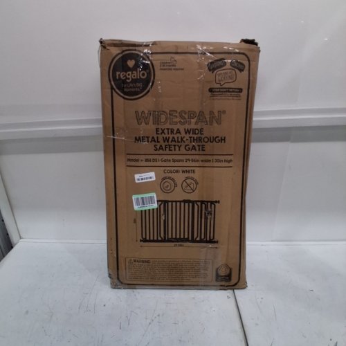 REGALO EXTRA WIDESPAN WALK THROUGH BONUS KIT BABY GATE - 29" - 59" X 30" - WHITE (MODEL: 1158 DS) image 4