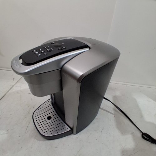 KEURIG K-ELITE SINGLE SERVE K-CUP COFFEE MAKER WITH ICED BREW FUNCTION - 75OZ. RESERVOIR - BLACK/BRUSHED SILVER (MODEL: K90) image 6