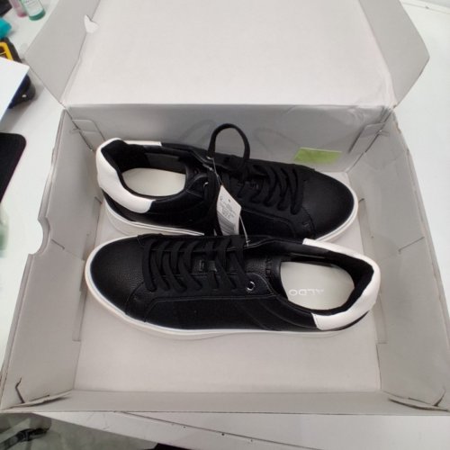 MEN'S ALDO COURT SHOE SNEAKER - SIZE 10 - BLACK/WHITE - (STYLE : 3322510) image 2