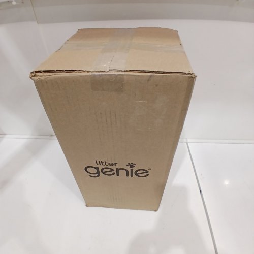 LITTER GENIE PAIL STYLE CAT LITTER WASTE DISPOSAL SYSTEM - WHITE/GREY image 6