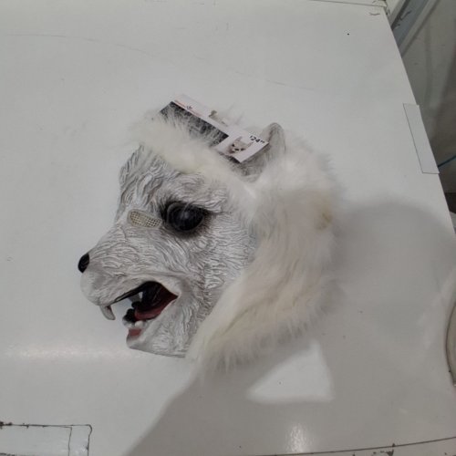 WAY TO CELEBRATE ADULT UNISEX LLAMA MASK - OSFM - WHITE image 2