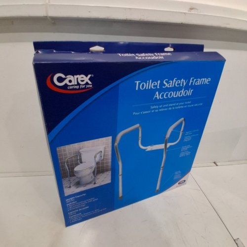 CAREX TOILET SAFETY FRAME - 300LB CAPACITY - GREY (MODEL: B358CA) image 2