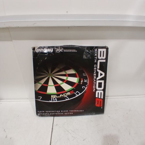 WINMAU BLADE6 PROFESSIONAL BRISTLE DARTBOARD WITH OFFICIAL TOURNAMENT SPECIFICATIONS - MULTICOLOUR image 5
