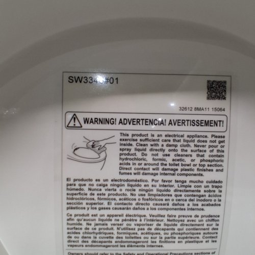 TOTO WASHLET S2 ELECTRONIC BIDET TOILET SEAT WITH INSTANTANEOUS WATER HEATING - WHITE (MODEL: SW3346#01) image 6