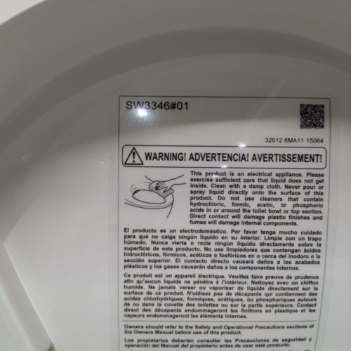 TOTO WASHLET S2 ELECTRONIC BIDET TOILET SEAT WITH INSTANTANEOUS WATER HEATING - WHITE (MODEL: SW3346#01) image 7
