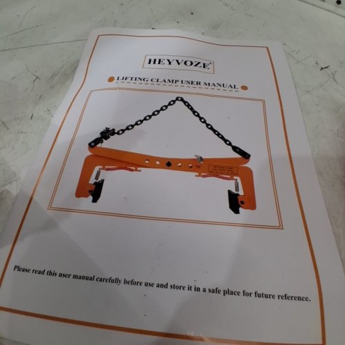 HEYVOZE GRANITE SLAB LIFTING CLAMP - 325 KG MAX/CAP - ORANGE (MODEL: X004XYB2WF) image 4