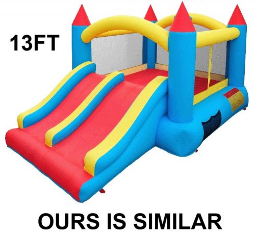 BOUNCE HOUSE WITH SLIDE - 13FT - MULTI COLOUR (MODEL:IB-HY0161S) image 2