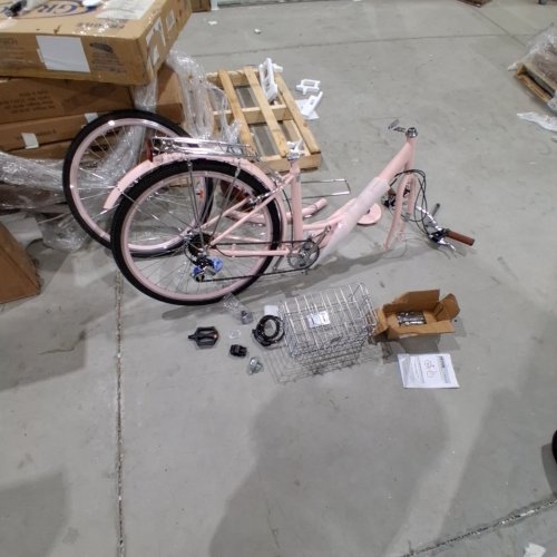 VEVOR 7-SPEED CRUISER BIKE WITH BASKET - PINK (MODEL: SCB722-P) image 4