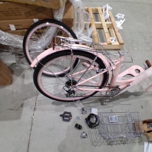VEVOR 7-SPEED CRUISER BIKE WITH BASKET - PINK (MODEL: SCB722-P) image 5