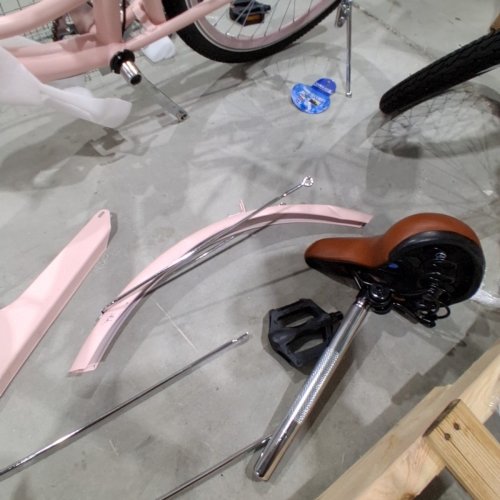 VEVOR 7-SPEED CRUISER BIKE WITH BASKET - PINK (MODEL: SCB722-P) image 6