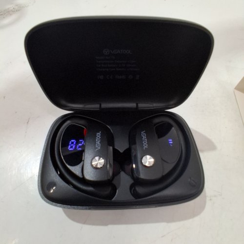 VEAT00L Wireless Bluetooth Headphone Sport, Bluetooth 5.4, 72Hrs Earphone with Earhook, Noise Cancelling Mic, IP7 Waterproof Headset for Workout/Running image 2