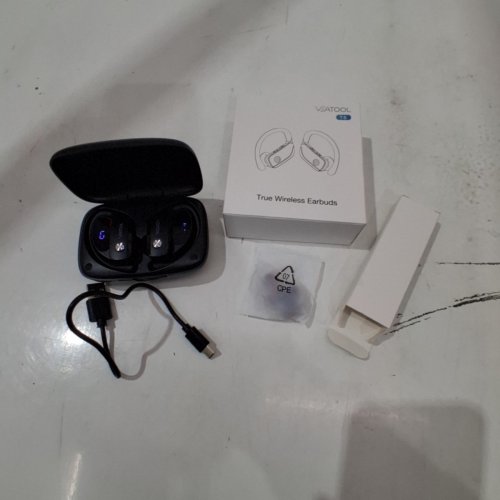 VEAT00L Wireless Bluetooth Headphone Sport, Bluetooth 5.4, 72Hrs Earphone with Earhook, Noise Cancelling Mic, IP7 Waterproof Headset for Workout/Running image 3