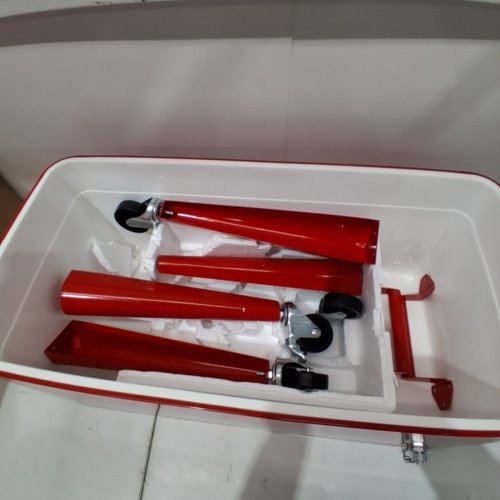 VEVOR ROLLING ICE CHEST HOLDS UP TO 50 BOTTLES - 80QT - RED (MODEL: DR120201) image 3