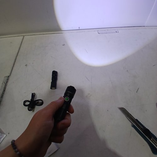 2PK UNROEVS RECHARGEABLE MAGNETIC MINI FLASHLIGHT - BLACK image 2