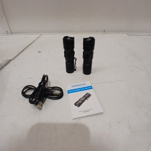 2PK UNROEVS RECHARGEABLE MAGNETIC MINI FLASHLIGHT - BLACK image 3