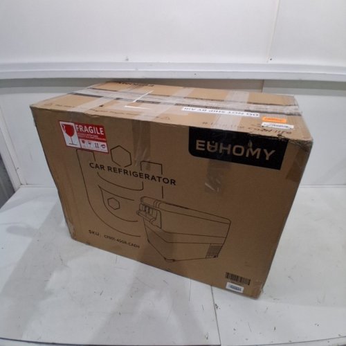 EUHOMY PORTABLE ELECTRIC COOLER WITH CAR PLUG - 27.2" X 13.6" X 17.7" - GREY/BLACK (MODEL: ‎CF001-45GR-CAEH) image 8