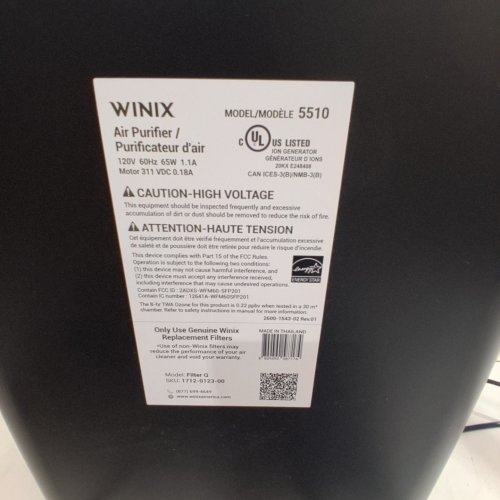 WINIX 5510 SMART 4-STAGE AIR PURIFIER WITH CARBON FILTER AND PLASMAWAVE TECHNOLOGY - UP TO 1882SQFT - BLACK (MODEL: 5510) image 6