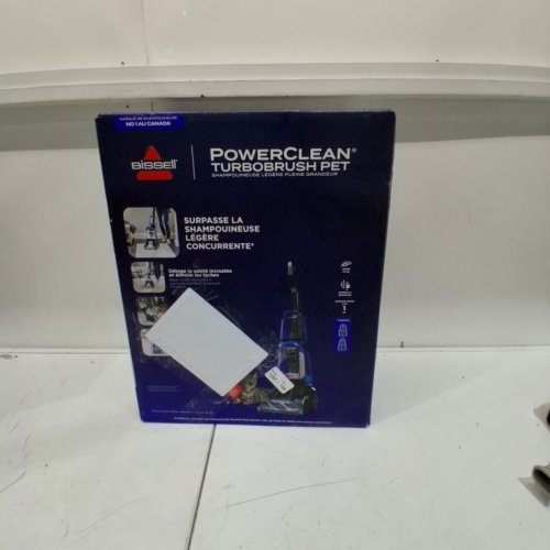 BISSELL POWERCLEAN POWERFUL & LIGHTWEIGHT TURBOBRUSH PET UPRIGHT CARPET CLEANER - 120V - BLUE - (MODEL:3939C) image 5