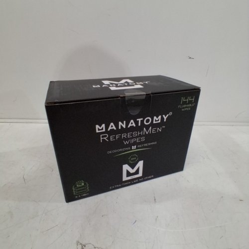 4 (144PK) MEN'S MANATOMY REFRESHMAN WIPES EXTRA THICK BODY WIPES (576 TOTAL) image 4