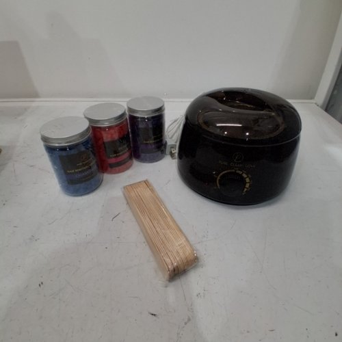 PURE CLEAN LOVE WAX WARMER WITH SCENTED WAX BEADS - BLACK image 2
