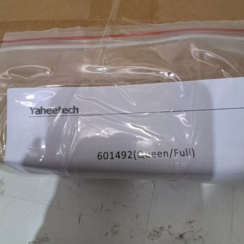 YAHEETECH FLOWER DESIGN METAL BED FRAME - QUEEN - WHITE (MODEL: 601492) image 2