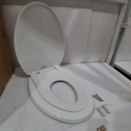 BEMIS LITTLE 2 BIG TOILET SEAT - ELONGATED - 17" - WHITE (MODEL : 881SLOW 000) image 2