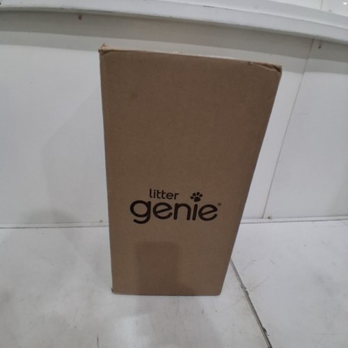 LITTER GENIE STYLE PAIL CAT LITTER WASTE DISPOSAL SYSTEM WITH BAGS - WHITE/GREY image 4