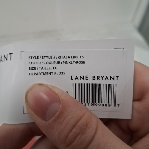 WOMEN'S LANE BRYANT LONG SLEEVE BUTTON-FRONT SHIRT - XL - LIGHT PINK (STYLE: KITALA LB0016) image 3