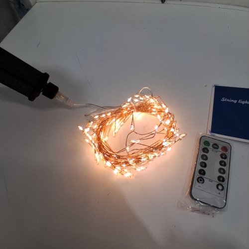 RESNICE COPPER WIRE CLUSTER FAIRY LIGHTS - 20FT - WARM WHITE image 2