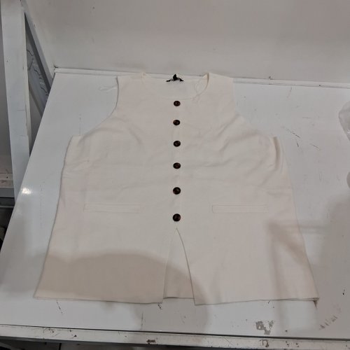 BUTTON-FRONT SWEATER VEST - XXL - IVORY (STYLE: GRS62055LD) image 2