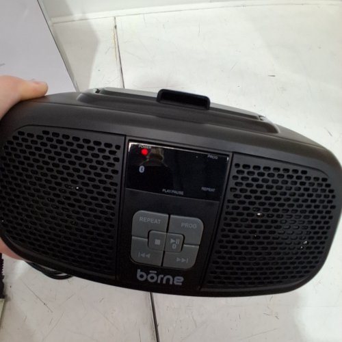 BORNE 4-IN-1 BLUETOOTH CD BOOMBOX WITH AM/FM RADIO - BLACK (MODEL: PRCD685B) image 2