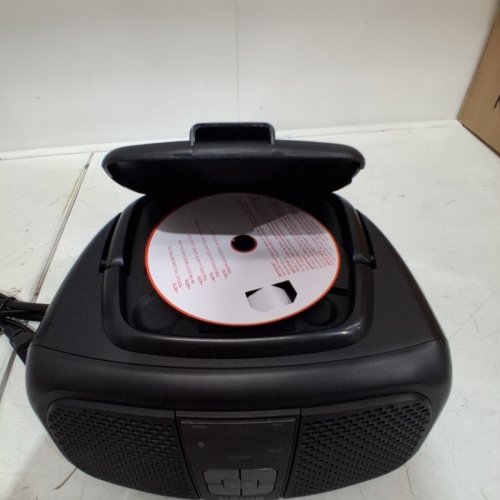 BORNE 4-IN-1 BLUETOOTH CD BOOMBOX WITH AM/FM RADIO - BLACK (MODEL: PRCD685B) image 4