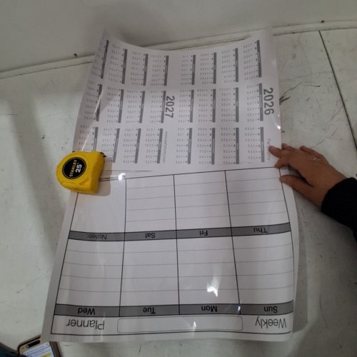 LARGE DRY ERASE TWO-MONTH CALENDER/PLANNER - MULTICOLOUR image 3
