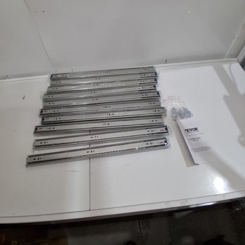 10PK VEVOR HEAVY DUTY DRAWER SLIDES WITH SOFT CLOSE - 24" - 100LB CAP - SILVER (MODEL: 4605S2.600-10) image 2