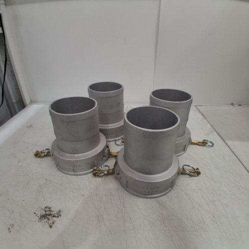 4 DIXON BAYCO ALUMINUM FEMALE-TO-MALE REDUCING CAM AND GROOVE SPOOL ADAPTERS - 5" - TYPE C FEMALE CAMLOCK COUPLER X HOSE SHANK (MODEL: 500-C-AL) image 3