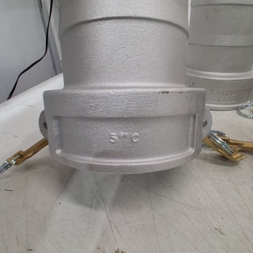 4 DIXON BAYCO ALUMINUM FEMALE-TO-MALE REDUCING CAM AND GROOVE SPOOL ADAPTERS - 5" - TYPE C FEMALE CAMLOCK COUPLER X HOSE SHANK (MODEL: 500-C-AL) image 5