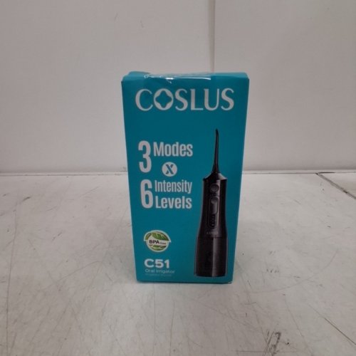 COSLUS ORAL IRRIGATOR PORTABLE WATER TEETH FLOSSER WITH 3 MODES & 6 PRESSURE SETTINGS - BLACK (MODEL: C51) image 6