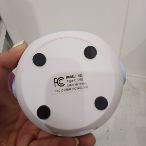 KIDS SMART AI CHATGPT POWERED ALARM CLOCK SOUND MACHINE - WHITE AND BLUE (MODEL: N01) image 3