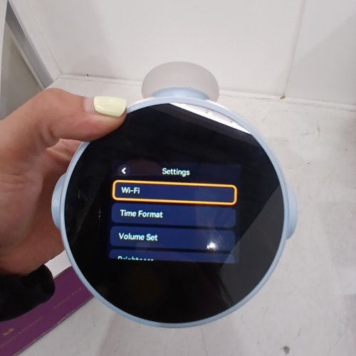 KIDS SMART AI CHATGPT POWERED ALARM CLOCK SOUND MACHINE - WHITE AND BLUE (MODEL: N01) image 5