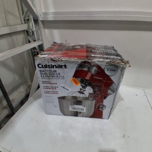 CUISINART PRECISION MASTER TILT-HEAD STAND MIXER - 5.5QT. BOWL - RED (MODEL#: SM-50C) image 4
