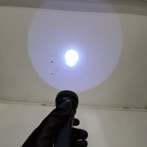 DARUI STAR LED FLASHLIGHT WITH BUILT-IN POWER BANK AND SOLAR CHARGING - 1200 MAH - BLACK (MODEL: YF-1128) image 2