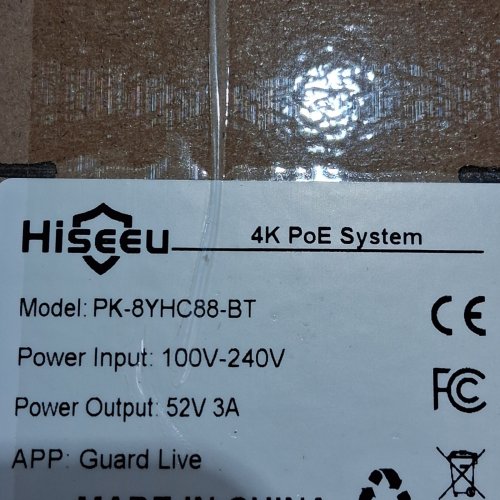 HISEEU 121°WIDE VIEW+4K HD WIRED SECURITY CAMERA SYSTEM - 8 POE 8MP SECURITY CAMERAS WITH 2TB HARD DRIVE - (MODEL: PK-8YHC88-BT) image 5