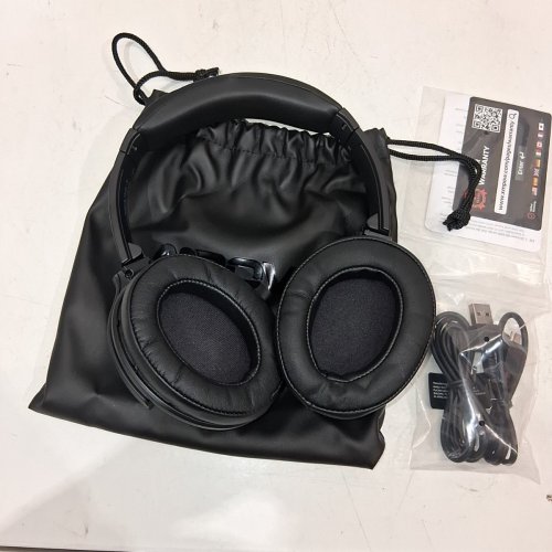 MPOW H17 ANC BLUETOOTH SOFT OVER THE EAR HEADPHONES WITH 3.5MM JACK - 45HR PLAYTIME (MODEL: BH381C) image 4