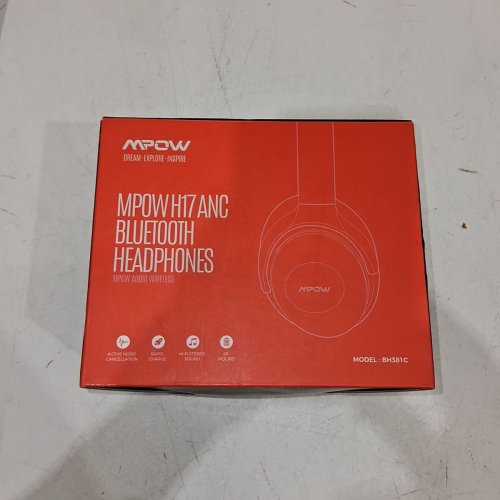 MPOW H17 ANC BLUETOOTH SOFT OVER THE EAR HEADPHONES WITH 3.5MM JACK - 45HR PLAYTIME (MODEL: BH381C) image 5